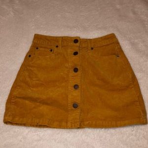 Super Cute Mustard Yellow High Waisted Skirt!